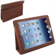 Leather Case with Holder for New iPad (iPad 3) / iPad 4, Brown