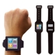 Silicone Case/Watch Band for iPod Nano 6 (Black)