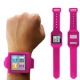 Silicone Case/Watch Band for iPod Nano 6 (Red plum)