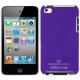 Plastic Case for iPod Touch 4 (Purple),With Logo
