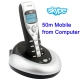 2.4GHz ISM Band USB Wireless Phone for Skype, 50m Mobile from Computer