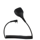 Clip-on Microphone for Walkie Talkies, 3.5mm + 2.5mm Earphone + Mic Plug