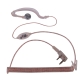 Handheld Transceiver Earphone for Walkie Talkies, 3.5mm + 2.5mm Plug