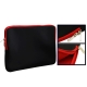 Soft Sleeve Case Zipper Bag with Red color for 15.6 inch Laptop