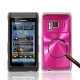 Aluminum Crystal Case for Norkia N8(Magenta)
