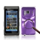 Aluminum Crystal Case for Norkia N8(Purple)