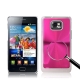 Aluminum Crystal Case for Samsung Galaxy S2 / i9100 (Pink)