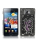 Butterfly Diamond Encrusted Crystal Case for Samsung Galaxy S II / i9100