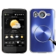 Colorful Aluminum Crystal Case for HTC Desire HD (Blue)