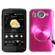 Colorful Aluminum Crystal Case for HTC Desire HD (Rosy)