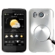 Colorful Aluminum Crystal Case for HTC Desire HD (Silver)