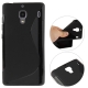 Frosting TPU Case for Samsung i9000 (Galaxy), Black