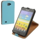 Leather Folio Vertical Flip Case Stand for Samsung Galaxy Note / i9220 / N7000 (Blue)