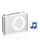 2GB MP3 Player with Metal Clip (Silver)