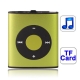 TF (Micro SD) Card Slot MP3 Player (LightGreen)