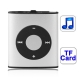 TF (Micro SD) Card Slot MP3 Player (Silver)