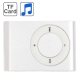 TF (Micro SD) Card Slot MP3 Player with Metal Clip (Silver)