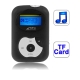TF (Micro SD) Card Slot MP3 Player with LCD Screen, Clip, Speaker (Black)
