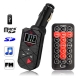 Car MP3 FM Transmitter with Remote Control, Supports USB Flash Disk & SD/ MMC/ TF Card (Black)