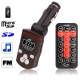 Car MP3 FM Transmitter with Remote Control, Supports USB Flash Disk & SD/ MMC/ TF Card (Coffee)