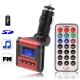 Car MP3 FM Transmitter, Supports USB Flash Disk & SD Card (Red)