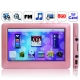 4.3 inch Touch screen 8GB MP5 Player, Support FM Radio, E-Book, Games, TV Out (Pink)