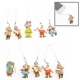 Seven Dwarfs Style Mobile Phone Chain (10pcs in one packaging, the price is for 10pcs)