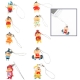 CrayonXiaoxin Style Mobile Phone Chain (10pcs in one packaging, the price is for 10pcs)