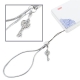 Key Style Diamond Metal Mobile Phone Chain