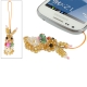 Angel Heart with Wings Style Diamond Metal Mobile Phone Chain
