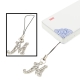 Letter M Style Diamond Metal Mobile Phone Chain
