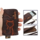 125x70mm Animob Style Fabric Carry Bag for Mobile Phone (Coffee)