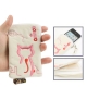 125x70mm Animob Style Fabric Carry Bag for Mobile Phone (White)