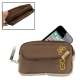 140 x 85 x 30mm Animob Style Soft Nylon Pouch Bag for Samsung i9100 / iPhone 4 & 4S / X310E Titan Eternity / Nokia N9 and other Mobile Phone (Brown)