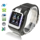 N800 Black, Detachable Belt, Fashion Design Watch Mobile Phone, Bluetooth Touch Screen Watch Mobile phone, Single SIM Card, Quad band, Network: GSM850/ 900 / 1800/ 1900MHZ