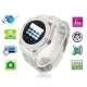 MQ888 Silver, Stainless Steel Watch Touch Screen Mobile Phone with 1.3 Mega pixel camera, Bluetooth FM Radio Function, Single SIM Card Single Standby, Quad band, Network: GSM850/ 900 / 1800/ 1900MHZ
