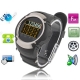 MQ222 Black, Watch Mobile Phone, Bluetooth / FM Touch Screen Phone, Single SIM Card Single Standby, Network: GSM 900 / 1800MHZ