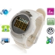 MQ222 White, Watch Mobile Phone, Bluetooth / FM Touch Screen Phone, Single SIM Card Single Standby, Network: GSM 900 / 1800MHZ