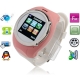NQ998 Pink, Watch Mobile Phone, with Camera, QQ / Bluetooth / FM Touch Screen Watch Mobile phone, Single SIM Card, Quad band, Network: GSM900 / 1800MHZ