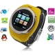 NQ998 Yellow, Watch Mobile Phone, with Camera, QQ / Bluetooth / FM Touch Screen Watch Mobile phone, Single SIM Card, Quad band, Network: GSM850/ 900 / 1800/ 1900MHZ