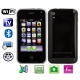 Dual Sim cards Dual standby Dual Camera, Bluetooth FM function Wifi & TV (PAL/NTSC/SECAM) Touch Mobile Phone, Slip-operation can change the menu (6 pages of menus), Quad band, Network: GSM850/ 900 / 1800/ 1900MHZ,  (F003+)