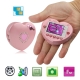 F520 Pink, Heart-shaped, FM function Touch Screen Mobile Phone, Dual sim card Dual standby Dual cameras, Dual band, Network: GSM 900 / 1800MHZ, Valentines Gift