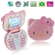 K688 Pink, Hello Kitty Style Mobile Phone with Bluetooth & FM Function, Dual Sim Cards Dual Standby Dual Cameras, Quad Band, Network: GSM850 / 900 / 1800 / 1900MHZ