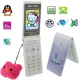 KT1 Purple, Dual sim card Dual standby, Dual Cameras ,Support Colorful LED / FM / Bluetooth / QQ, Ultra-thin Clamshell Mobile, Quad band, Network: GSM900/1800MHZ, Valentines Gift