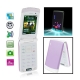 F8 Purple, Bluetooth FM function Clamshell Design Mobile Phone, Dual sim card Dual standby, Dual band, Network: GSM900 / 1800MHZ