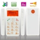 XYH-002 White, Elders Super Simple GSM Unlocked Mobile Phone, Support FM radio, LED Flashlight, SOS function, Quad band, Network: GSM850/ 900 / 1800/ 1900MHZ
