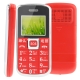 S758 Red, 2.0 inch QVGA Screen, Elders Super Simple GSM Unlocked Mobile Phone, Dual sim cards Dual standby, Support FM radio, 2 LED Flashlights, SOS function, Dual band, Network: GSM900 / 1800MHZ