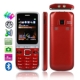 C8, 3 Sim cards 3 standby, Bluetooth FM function Mobile Phone, Support 2 Torch Light, Dual band, Network: GSM900 / 1800MHZ (Red)