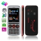 C9 Red, Bluetooth FM function, 3 Sim cards 3 standby Mobile Phone, Support 2 Flashlight, Dual band, Network: GSM900 / 1800MHZ