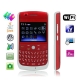 F158 Red, 3 Sim cards 3 standby, Big Speaker, QWERTY Keyboard, Analog TV (PAL/NTSC), Wifi JAVA Bluetooth FM function Mobile Phone, Quad band, Network: GSM850/ 900 / 1800/ 1900MHZ